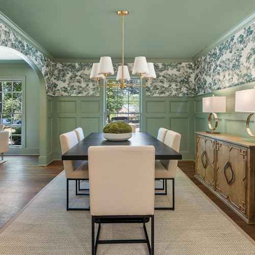 KAISITE Modern Gold Chandelier 5-Light Farmhouse Chandelier for Dining Room Industrial Dining Kitchen Light Fixture Over Table Ceiling Chandelier for Bedroom Living Room Foyer Entryway