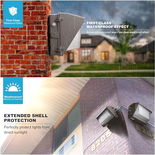 6 Pack 70W LED Wall Pack Lights (6 Count)