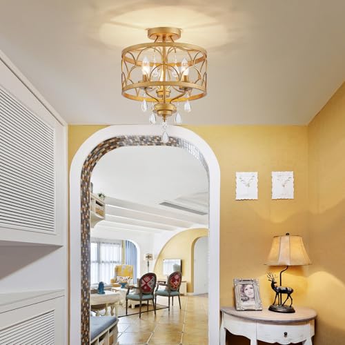 Crystal Ceiling Light Fixture