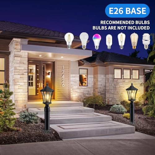 16" Outdoor Post Lights (2 Count)