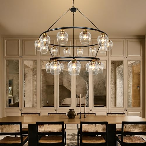 Black Wagon Wheel Chandelier