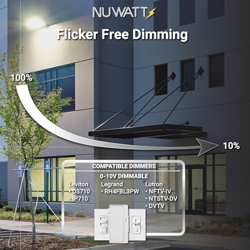 30W White Dimmable LED Flood Light Waterproof for Outdoor Patio