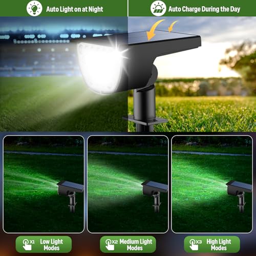 Solar Lights Outdoor Waterproof IP65 (4 Count)