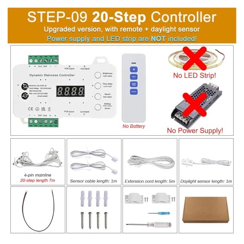 Stair Light with Motion Sensor Switch DC 12V 24V LED Light with House Step Stair Lighting