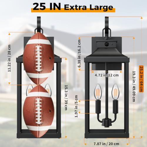 25" Exterior Lighting Fixtures