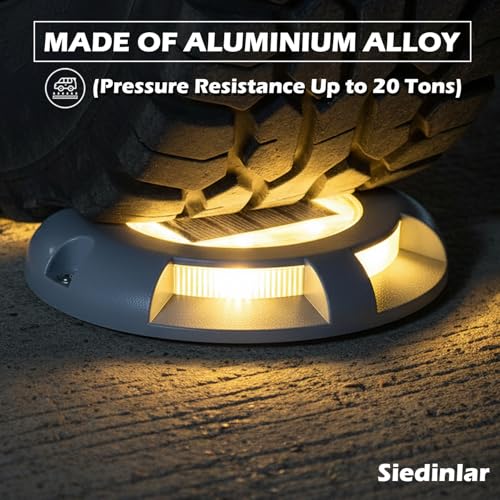 Solar Deck Lights Outdoor LED Driveway Dock Lights (16 Count)