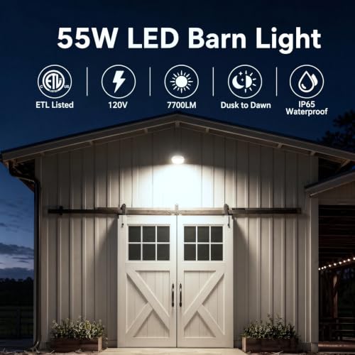 55W 6600LM LED Barn Light