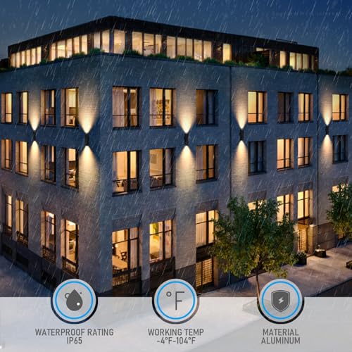 22 Inch 5CCT LED Cylinder Up Down Wall Light Outdoor