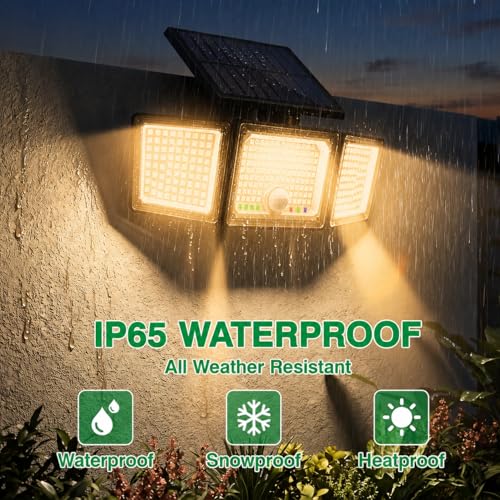 Solar Outdoor Lights Motion Sensor (6 Count)