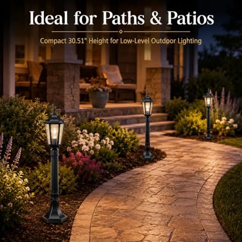 42" Adjustable Outdoor Post Light