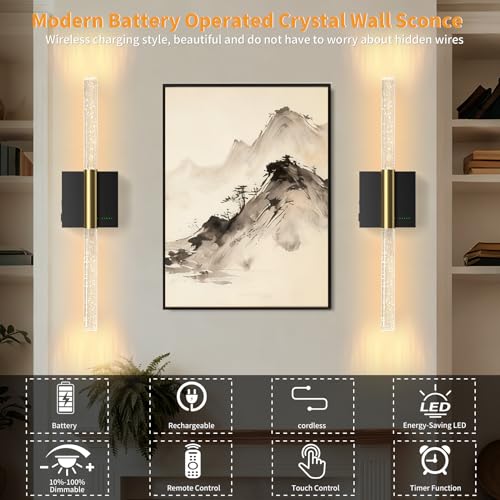 Battery Operated Sconces Set of 2 (2 Count)