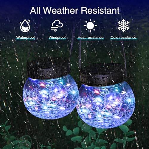 2 Pack Solar Lantern Outdoor Lights (2 Count)