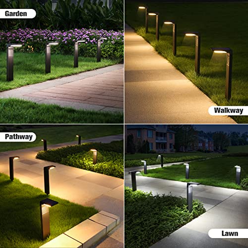 Solar Pathway Lights 6Pack with Warm White and Cool White Mode (6 Count)