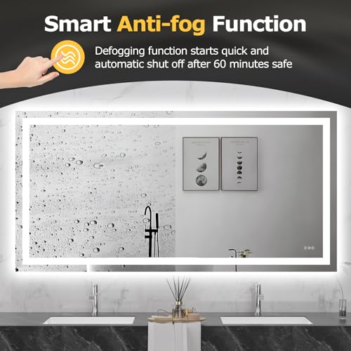 72"X36" LED Bathroom Mirror with Lights