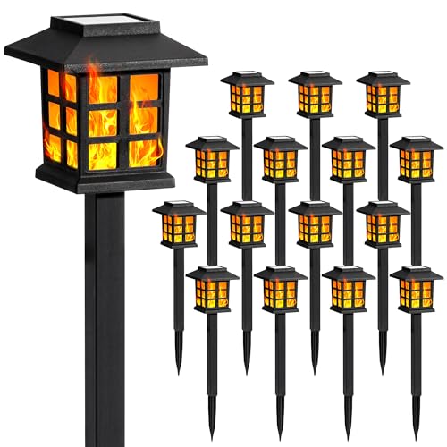Solar Lights Outdoor Waterproof 16 Pack (16 Count)
