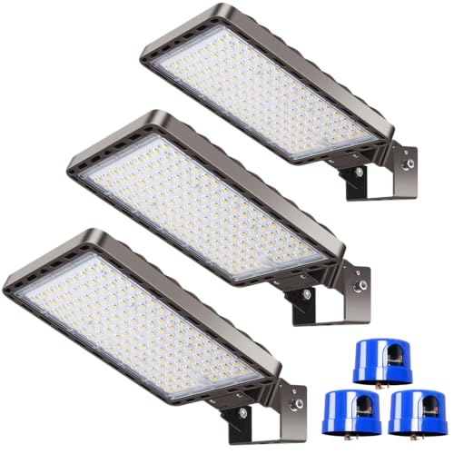 350W LED Parking Lot Lights Outdoor Trunnion Mount 5000K 3Pack (3 Count)