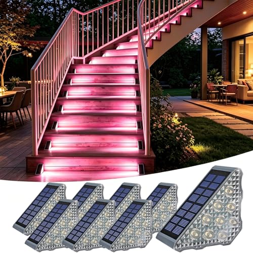 Solar Stair Lights 8 Pack (8 Count)