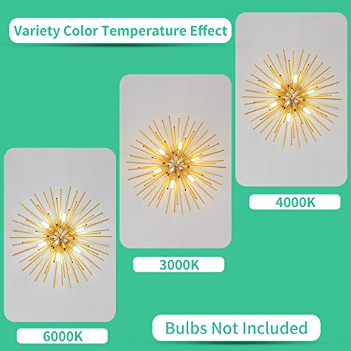 Sputnik Flush Mount Ceiling Light Fixture