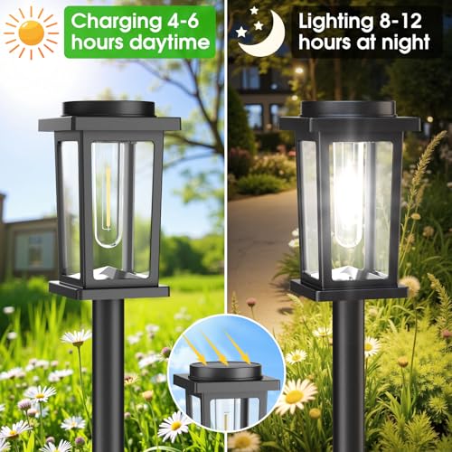 Solar Pathway Lights Outdoor (8 Count)