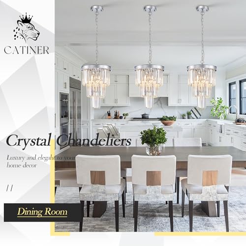 12" Modern Crystal Chandeliers
