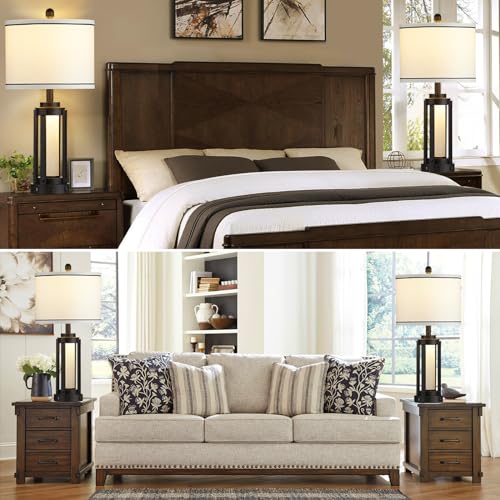 25" Modern Table Lamps Set of 2 (2 Count)