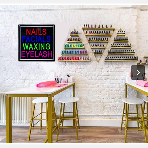 Nails Facials Waxing Eyelash LED Neon Sign