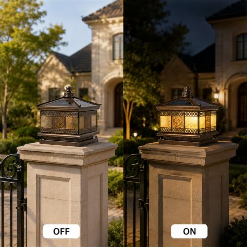 Vintage Outdoor Pillar Light Fixture