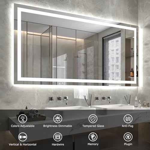 72"X36" LED Bathroom Mirror with Lights
