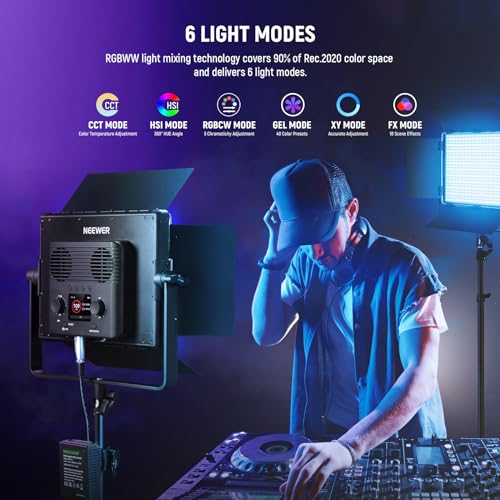 PL60C RGB LED Panel Video Light APP