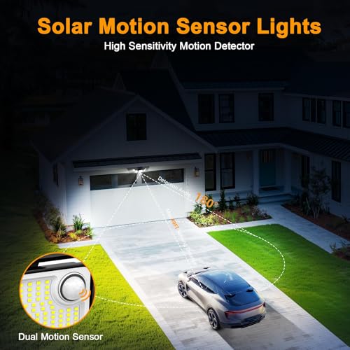 6000LM Solar Lights Outdoor (2 Count)