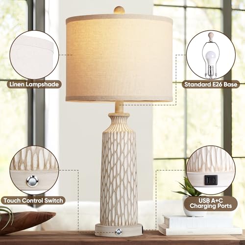 26" Lamps for Bedroom (2 Count)