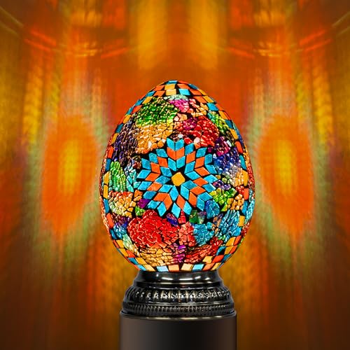 Turkish Mosaic Lamp Stained Glass Table Lamp with Tiffany Style