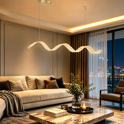 Wave Shaped Pendant Light