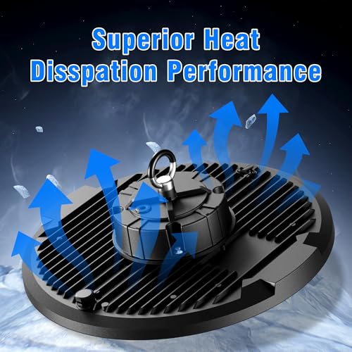 UFO LED High Bay Light 200W 12 Pack 5000K 30000LM High Bay LED Shop Light with Plug Alternative to 800W MH