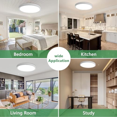 20 Inch Large LED Flush Mount Ceiling Light (6 Count)