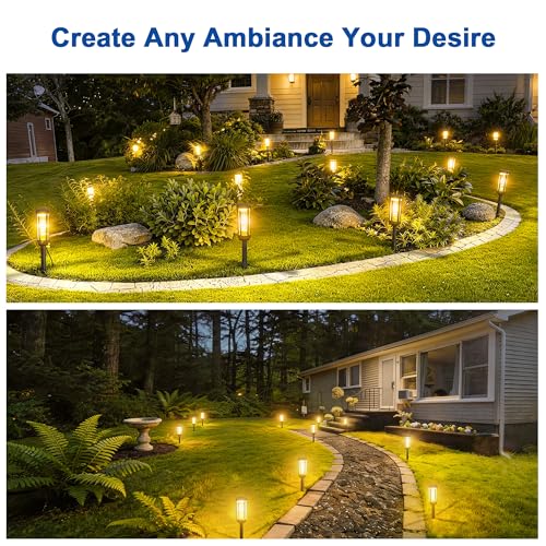 Solar Pathway Lights Outdoor Waterproof