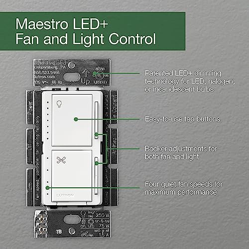 Maestro Fan Control and Light Dimmer for Dimmable LEDs