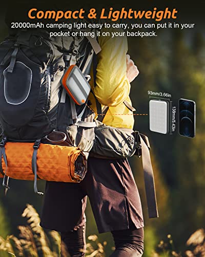 20000mAh Rechargeable LED Work Light & Camping Tent Light