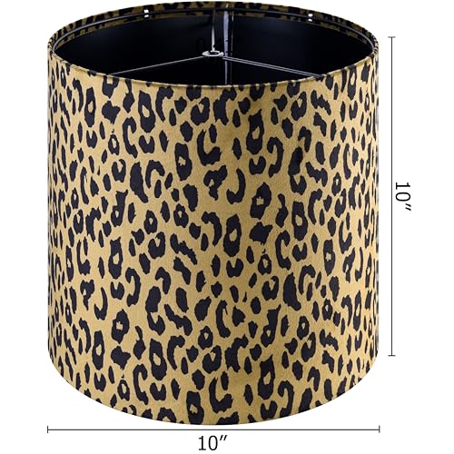 Small Yellow Leopard Lamp Shades Set of 2 (2 Count)