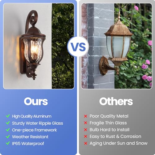 Brown Exterior Wall Sconces