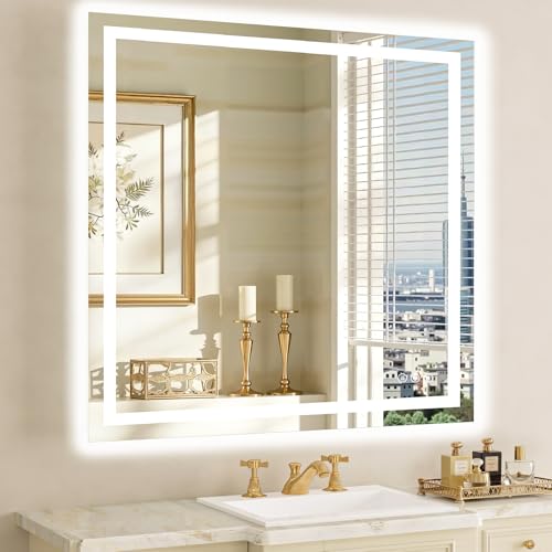 36"x36" LED Bathroom Mirror with Lights