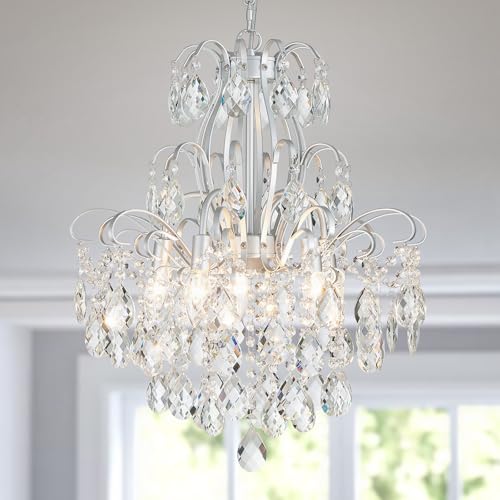 5 Light Crystal Candle Chandelier Pendant Ceiling Modern Lighting Fixture for Bedroom Hallway Bar Kitchen Bathroom