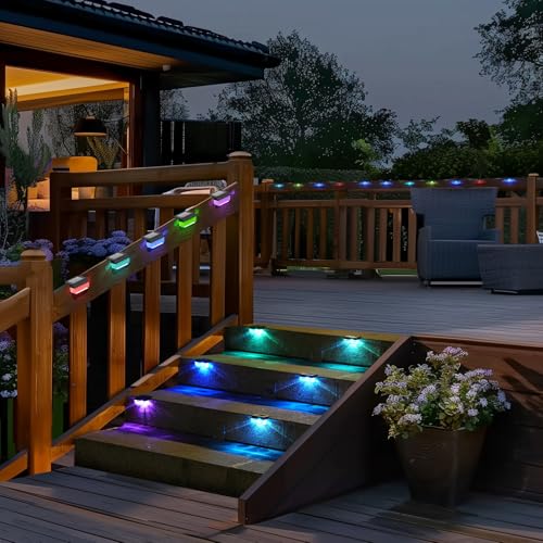 Solar Step Lights Outdoor (8 Count)