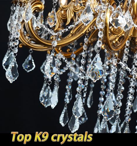 Gold Crystal Chandelier