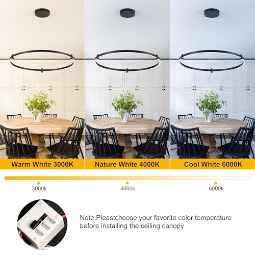 LED Black Chandelier
