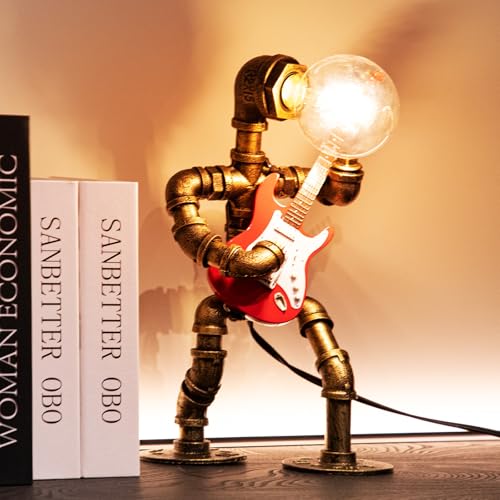 Music Guitar Table Lamp Art Decor