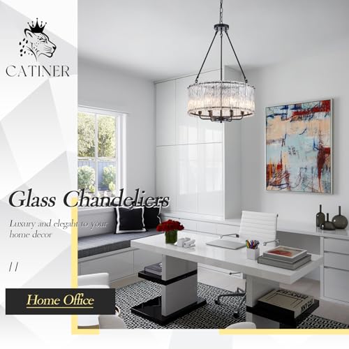 Modern 20" Crystal Glass Chandelier 6