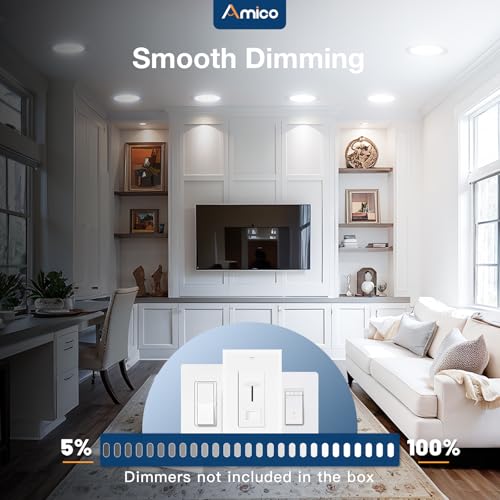 12 Pack 7 Inch LED Recessed Lighting (12 Count)