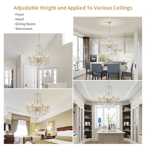 Gold Crystal Chandelier
