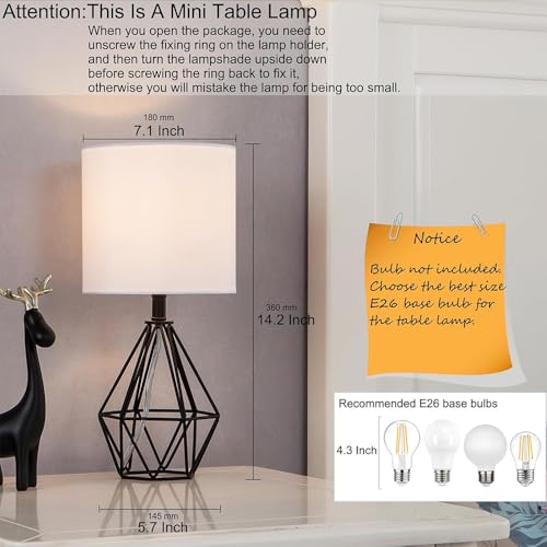 Black Bedside Table Lamp